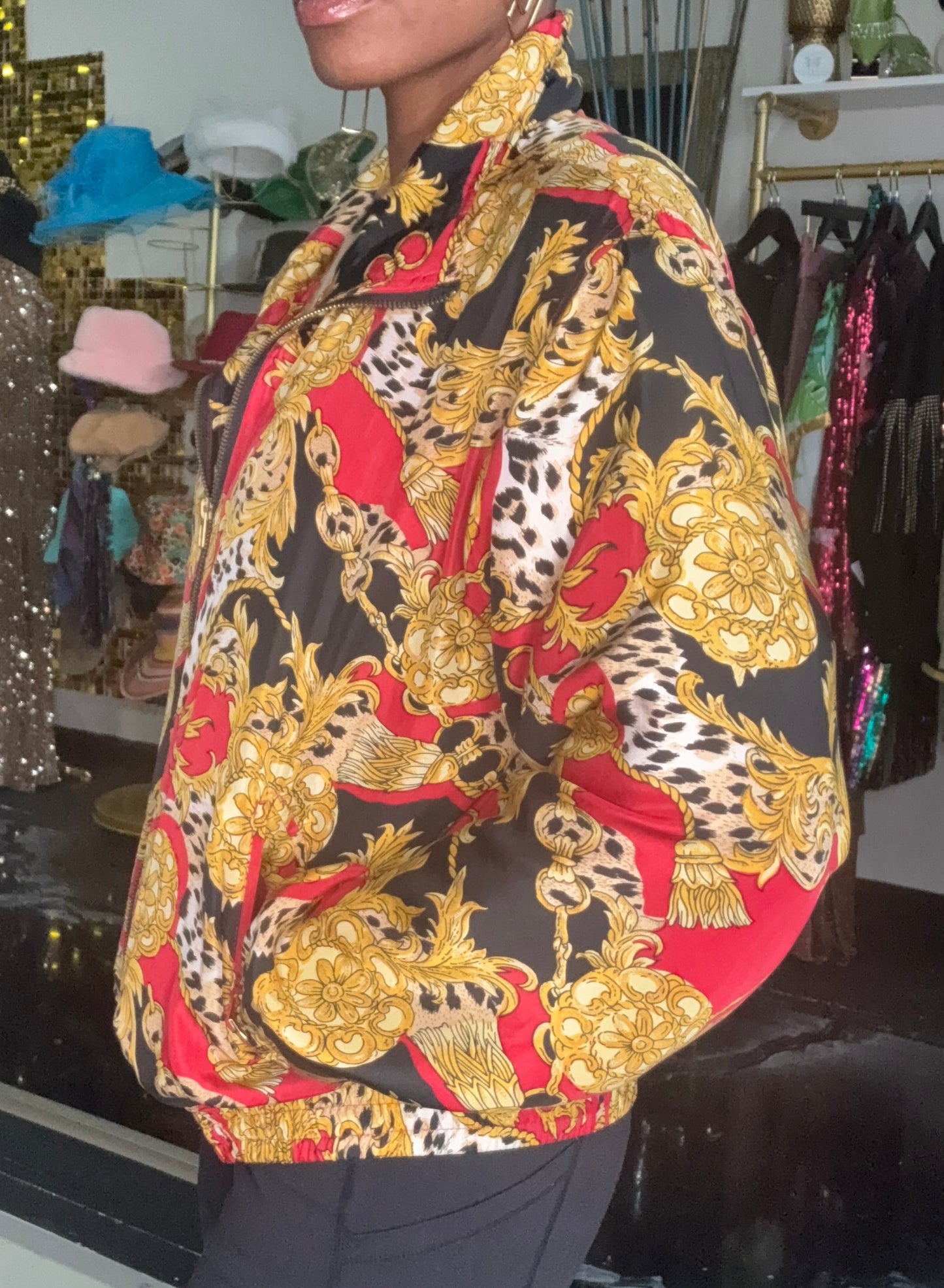 VTG Printed Bomber