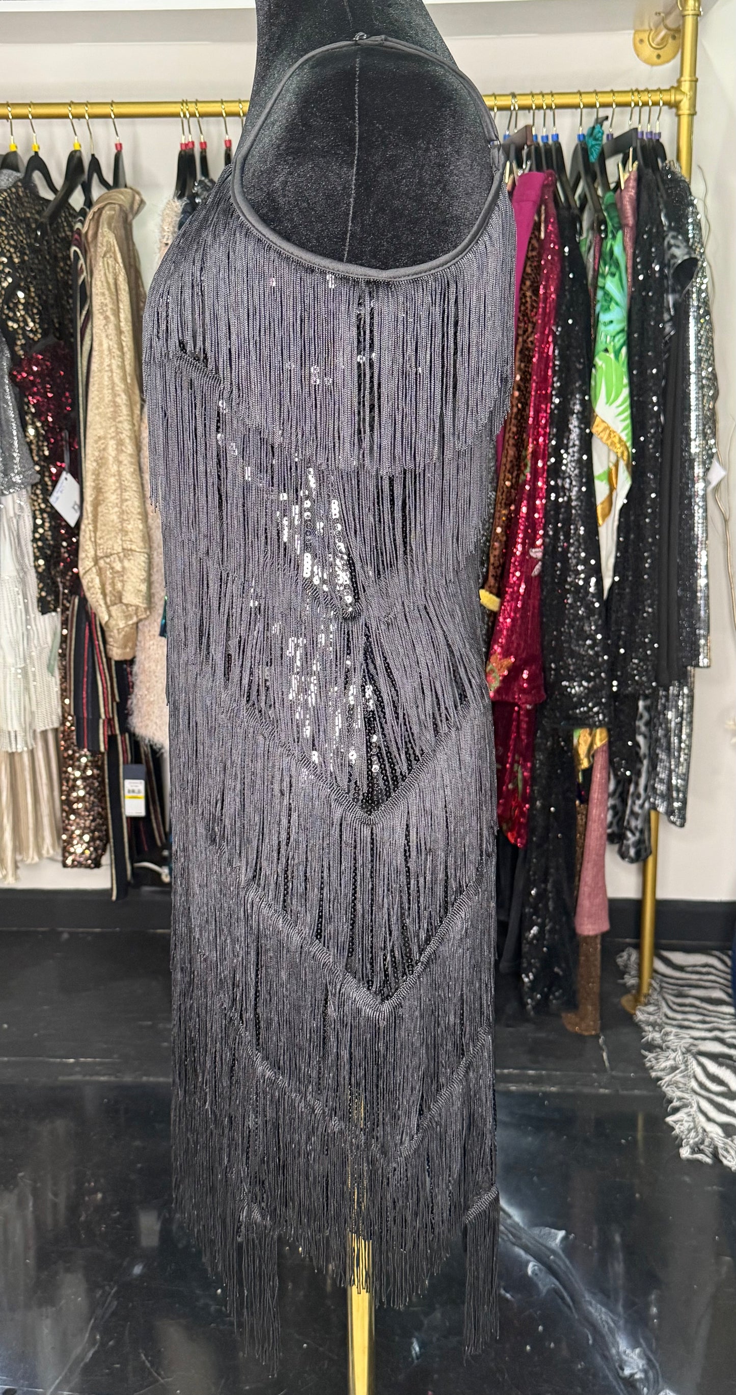 Gatsby Sequin Fringe Dress