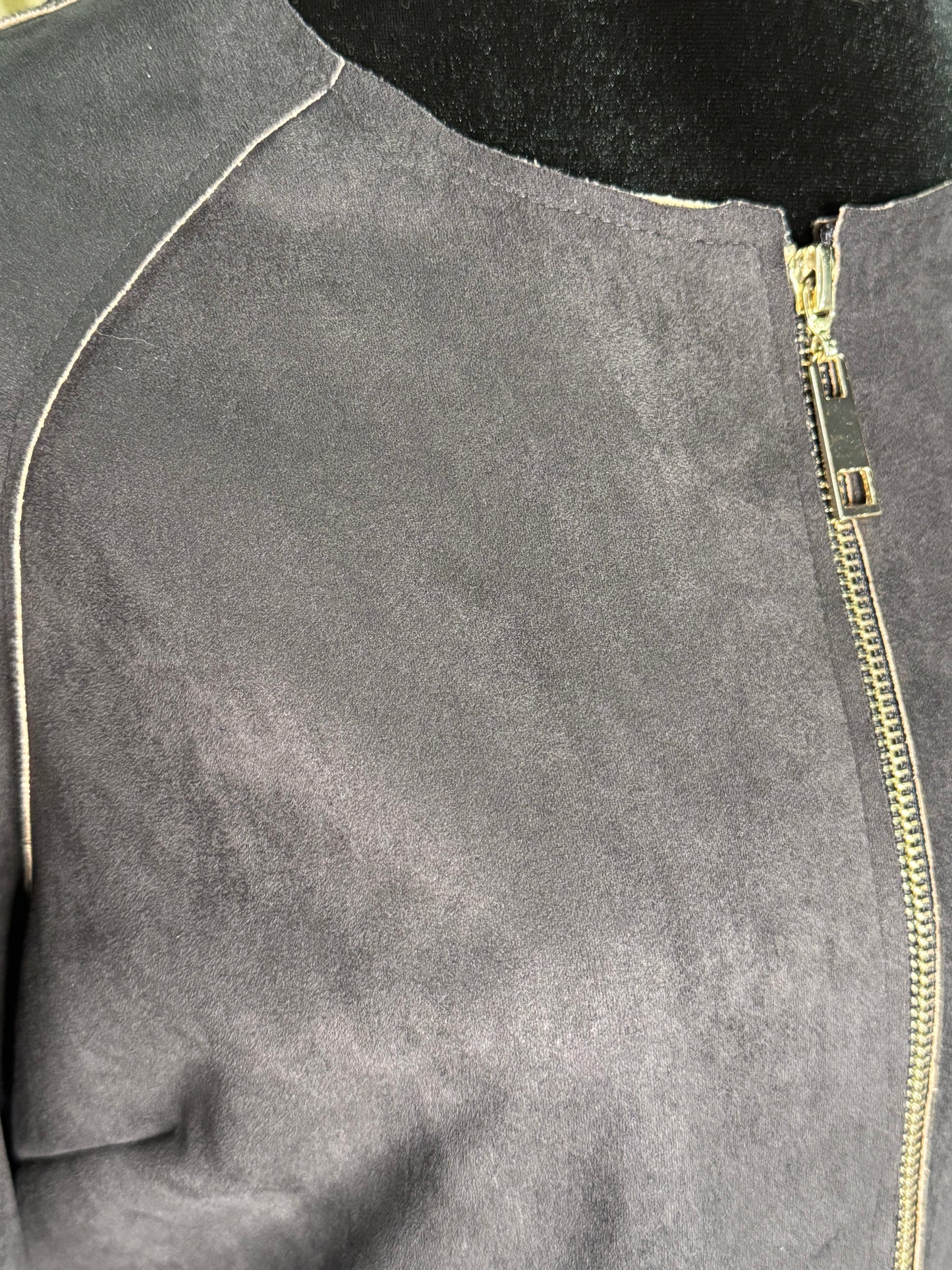 Faux Leather Fringe Jacket