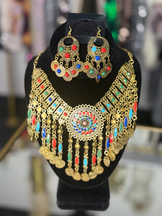 Afghan Jewelry 3pc Set