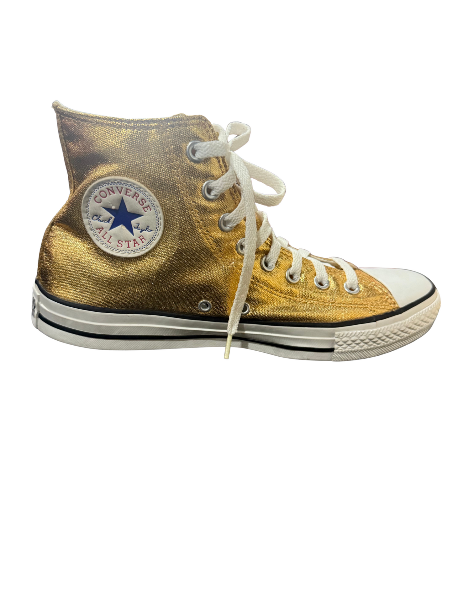 Metallic Gold Converse All Star Sneakers