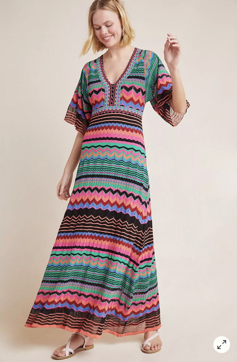 Chevron Maxi Dress