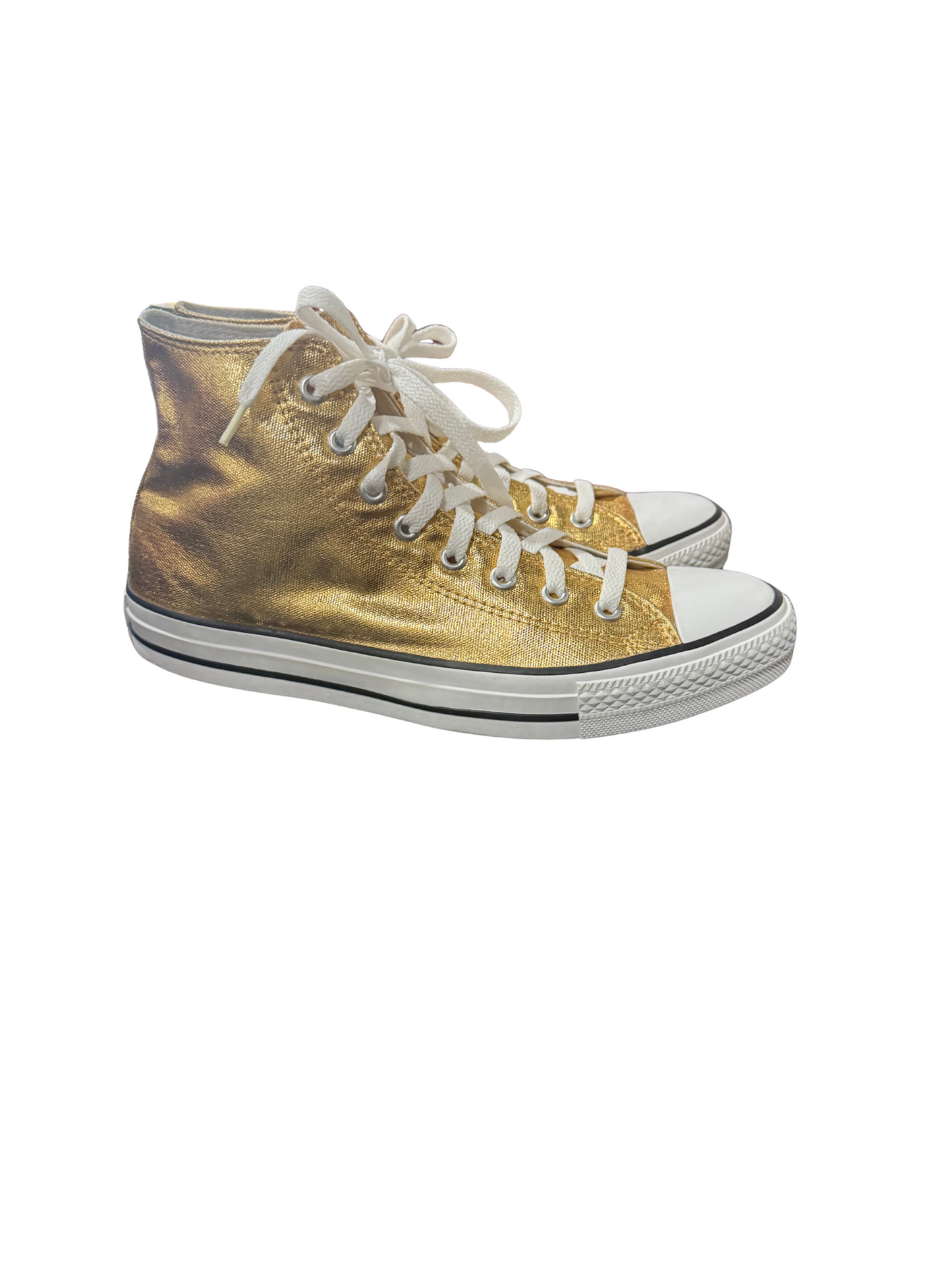 Metallic Gold Converse All Star Sneakers
