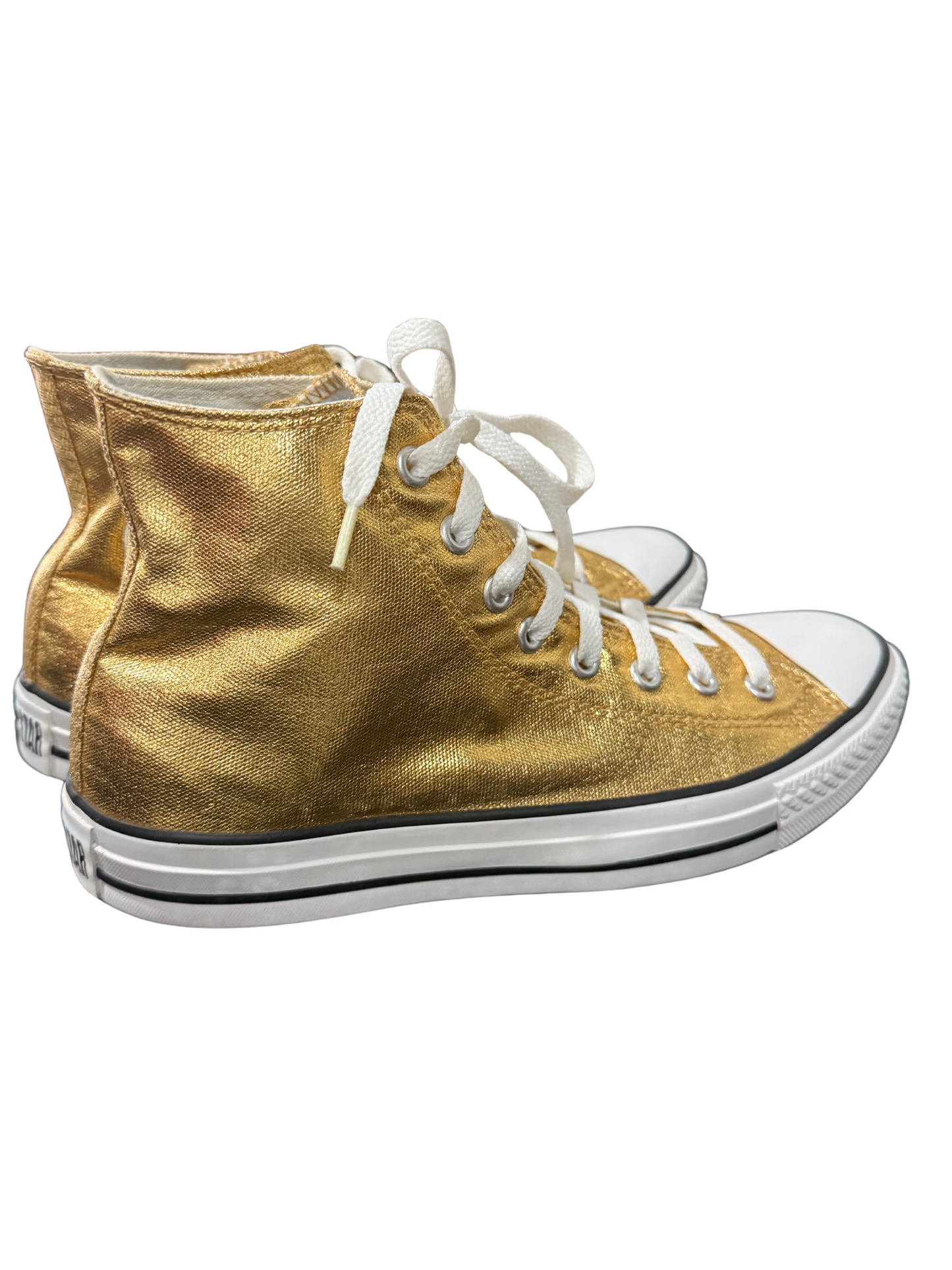 Metallic Gold Converse All Star Sneakers