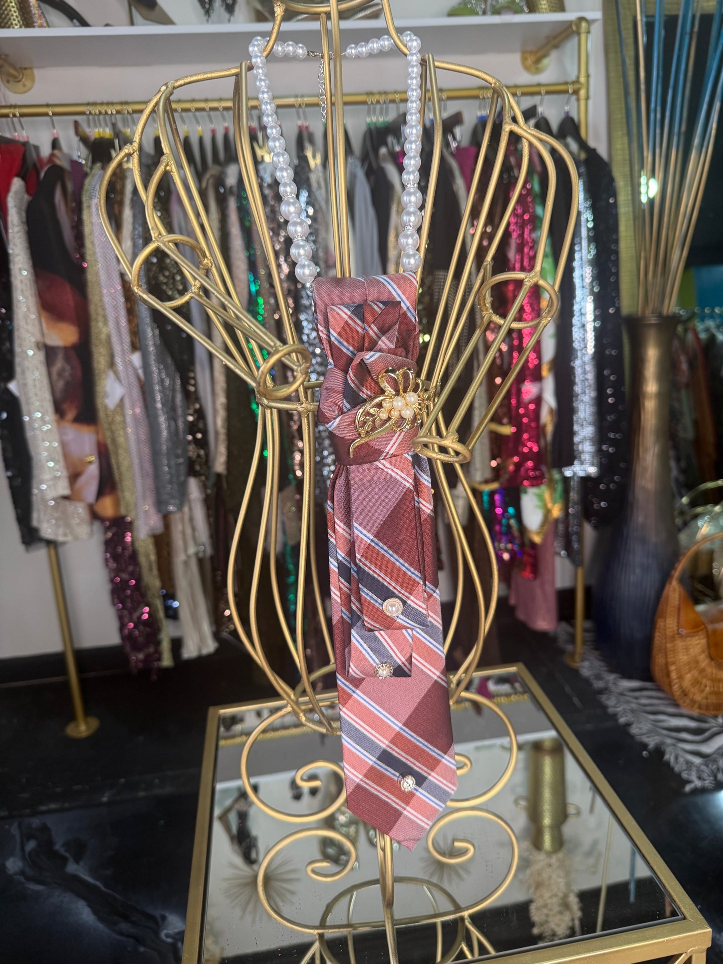 Fall Custom Tie Necklace