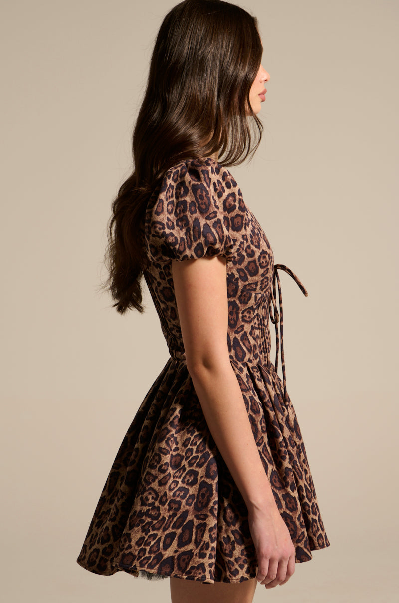 Akira Leopard Dress Mini Dress