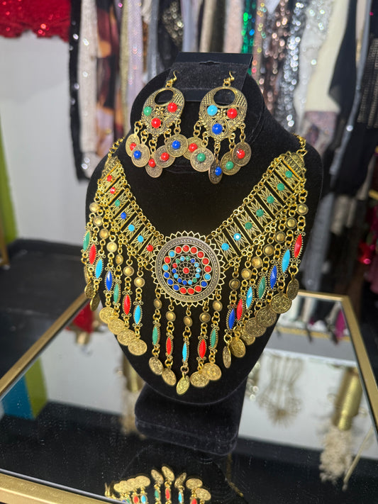 Afghan Jewelry 3pc Set