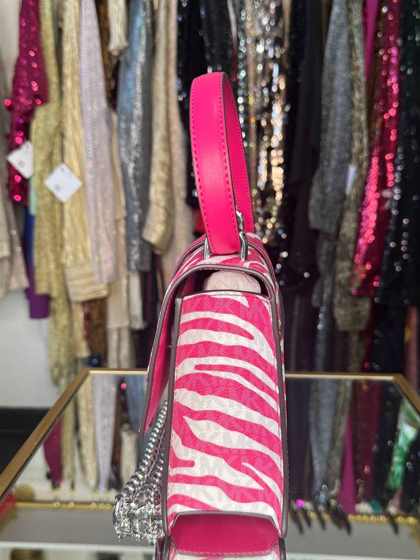 Greenwich Zebra Print Handbag