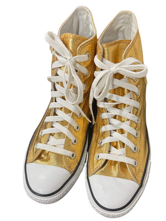 Metallic Gold Converse All Star Sneakers