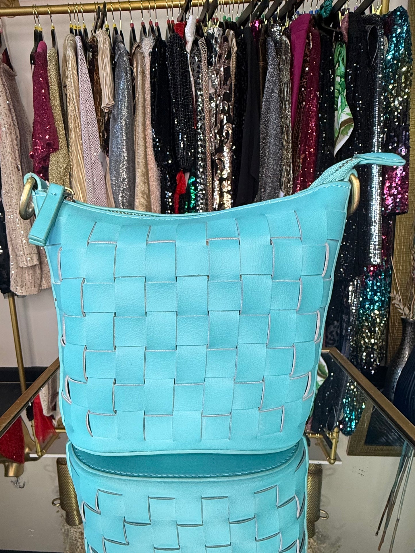 Joy Susan Woven Crossbody Bag