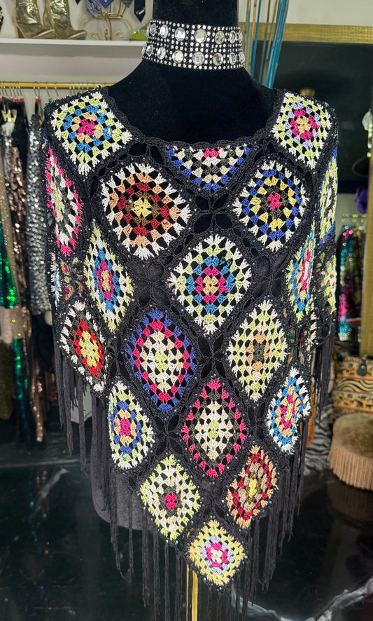 Handmade Crochet Poncho Shawl