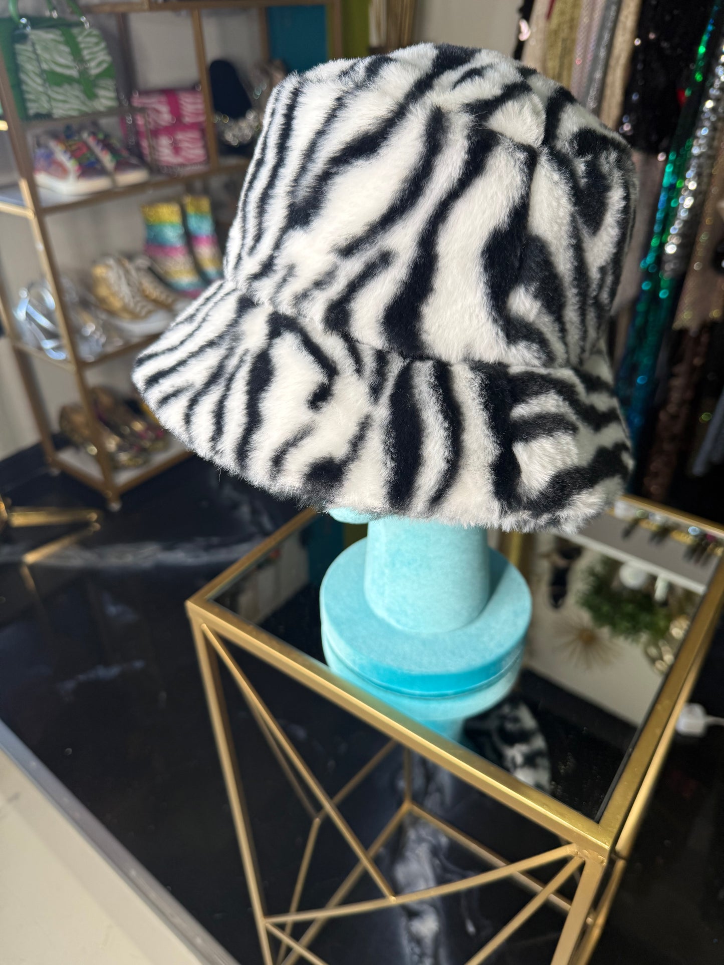 Zebra Print Bucket Hat