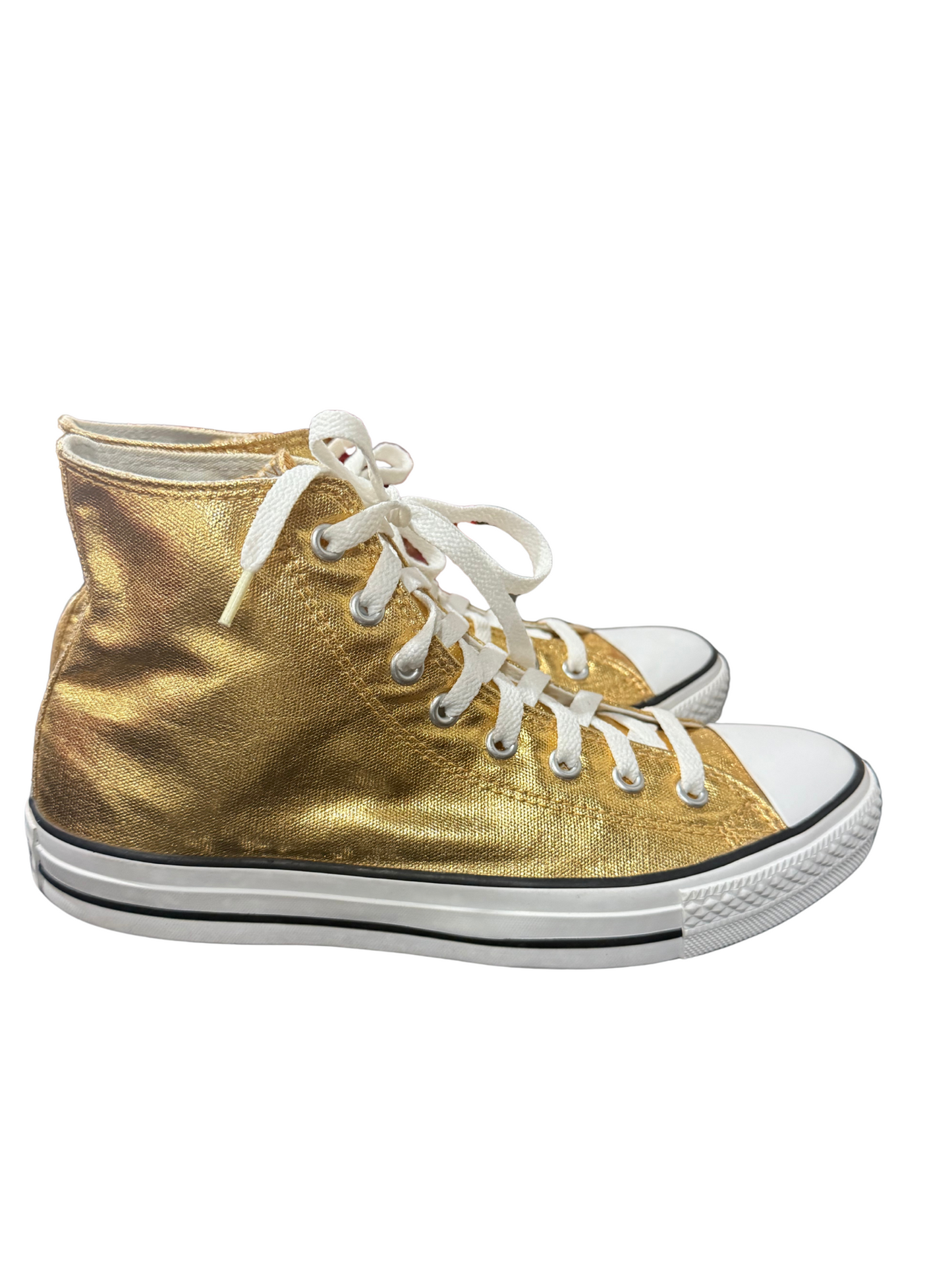 Metallic Gold Converse All Star Sneakers