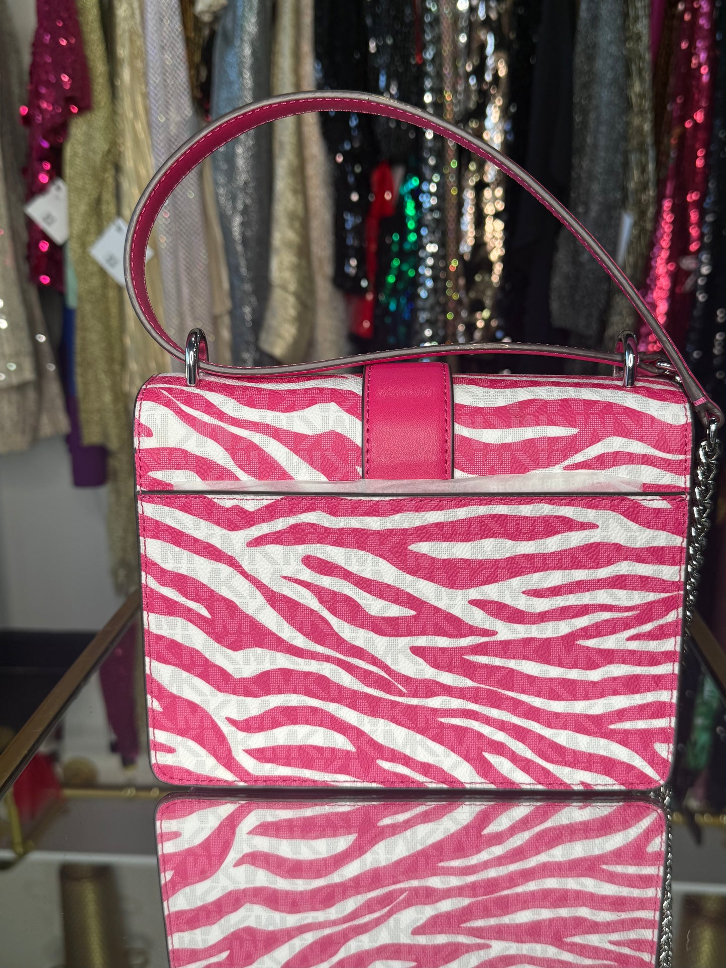 Greenwich Zebra Print Handbag