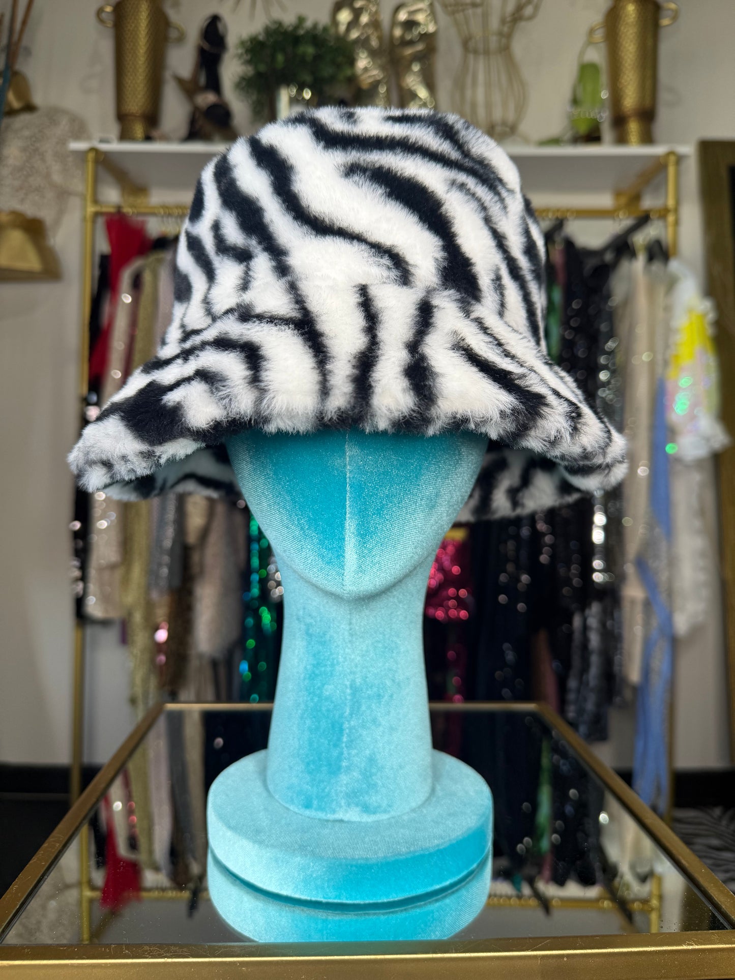 Zebra Print Bucket Hat