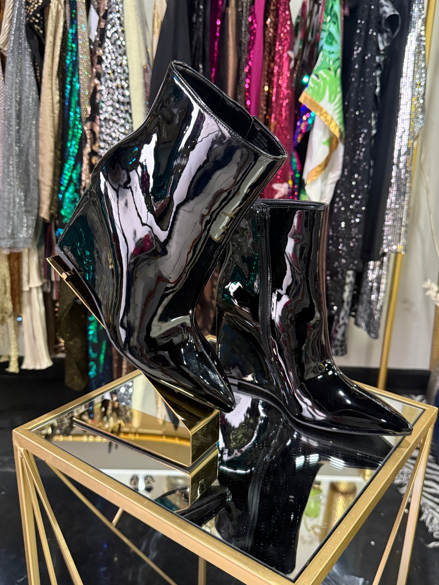 I.N.C. Patent Leather Booties