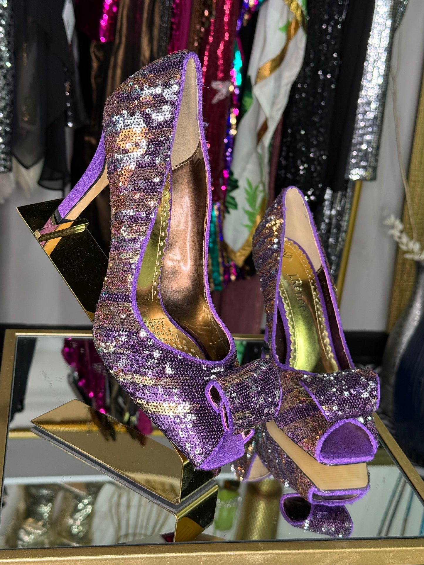 J.Reneé Sequin Heels