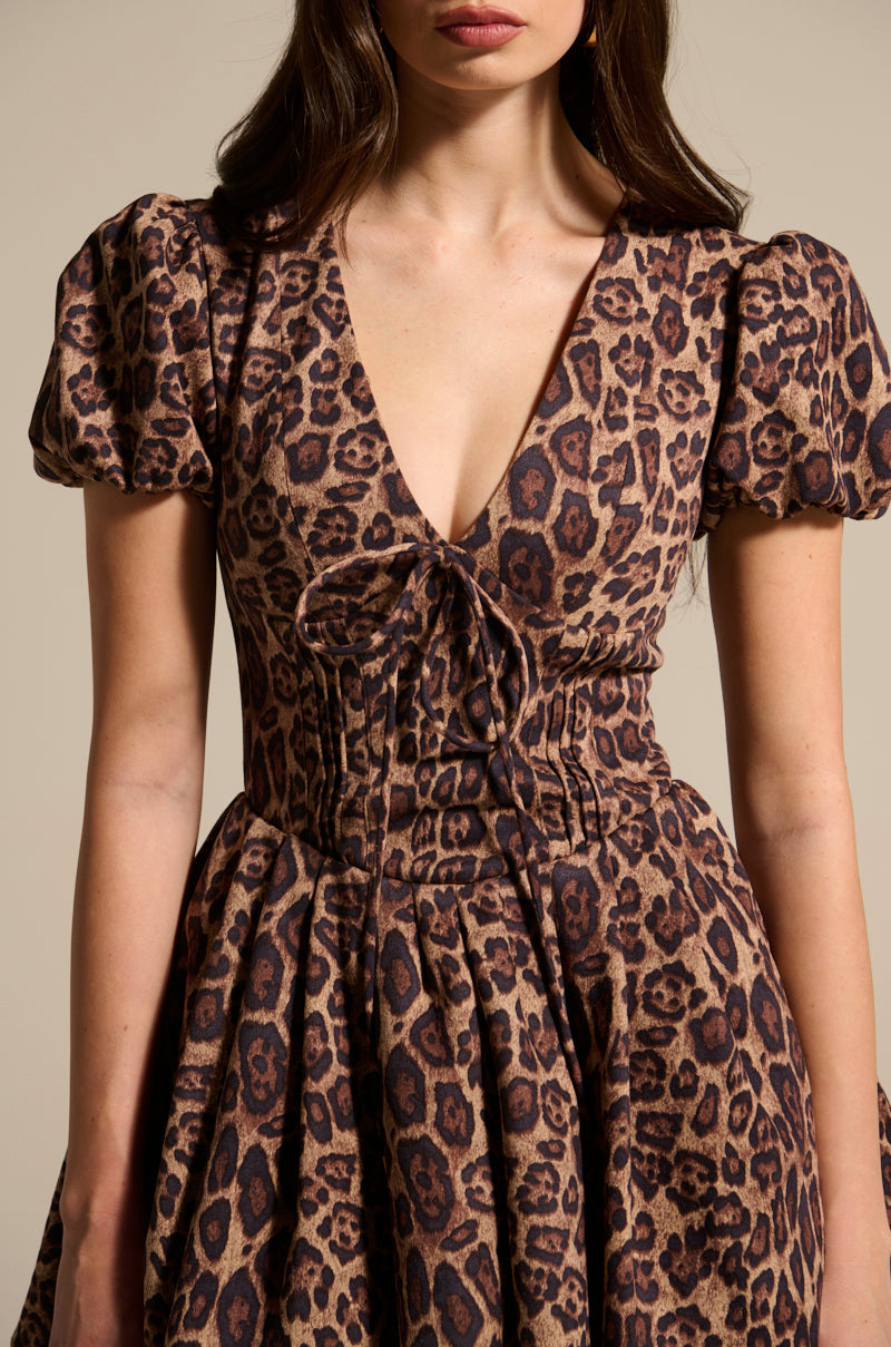 Akira Leopard Dress Mini Dress