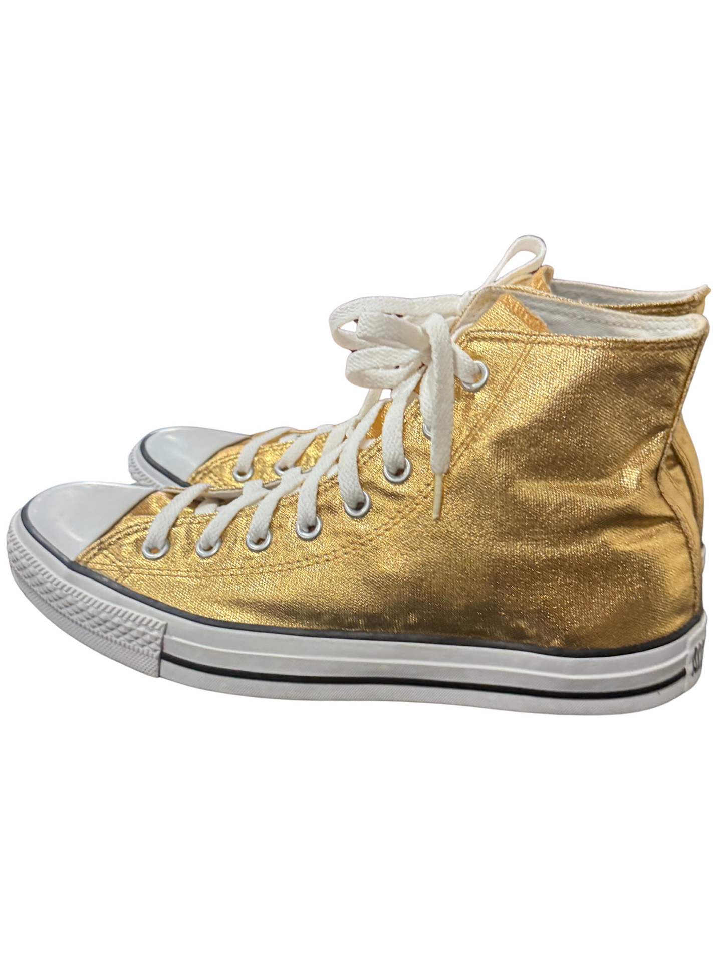 Metallic Gold Converse All Star Sneakers