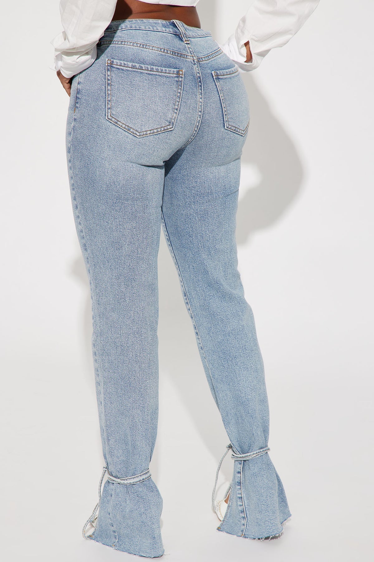 Tied Up Denim Jeans