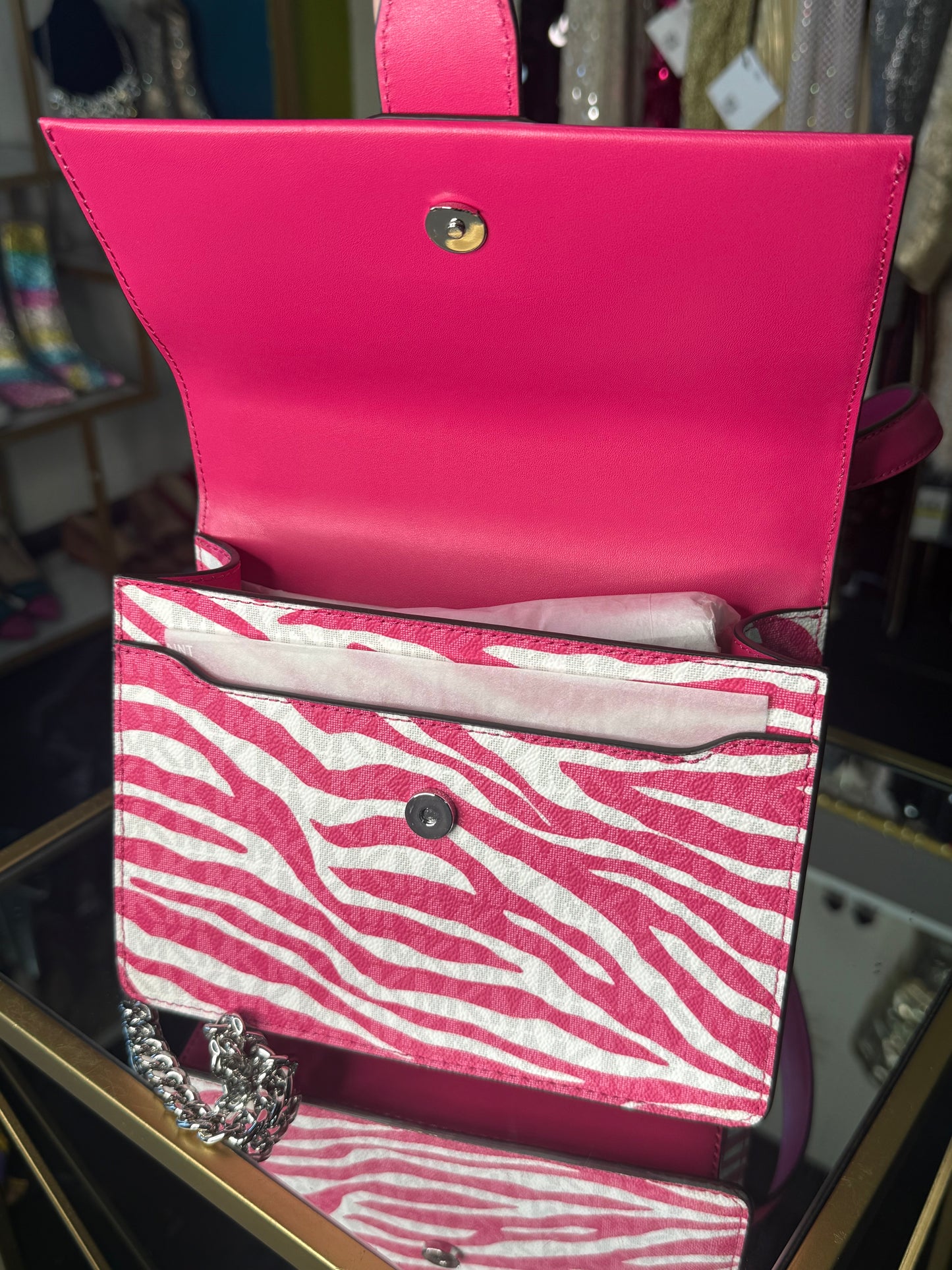 Greenwich Zebra Print Handbag