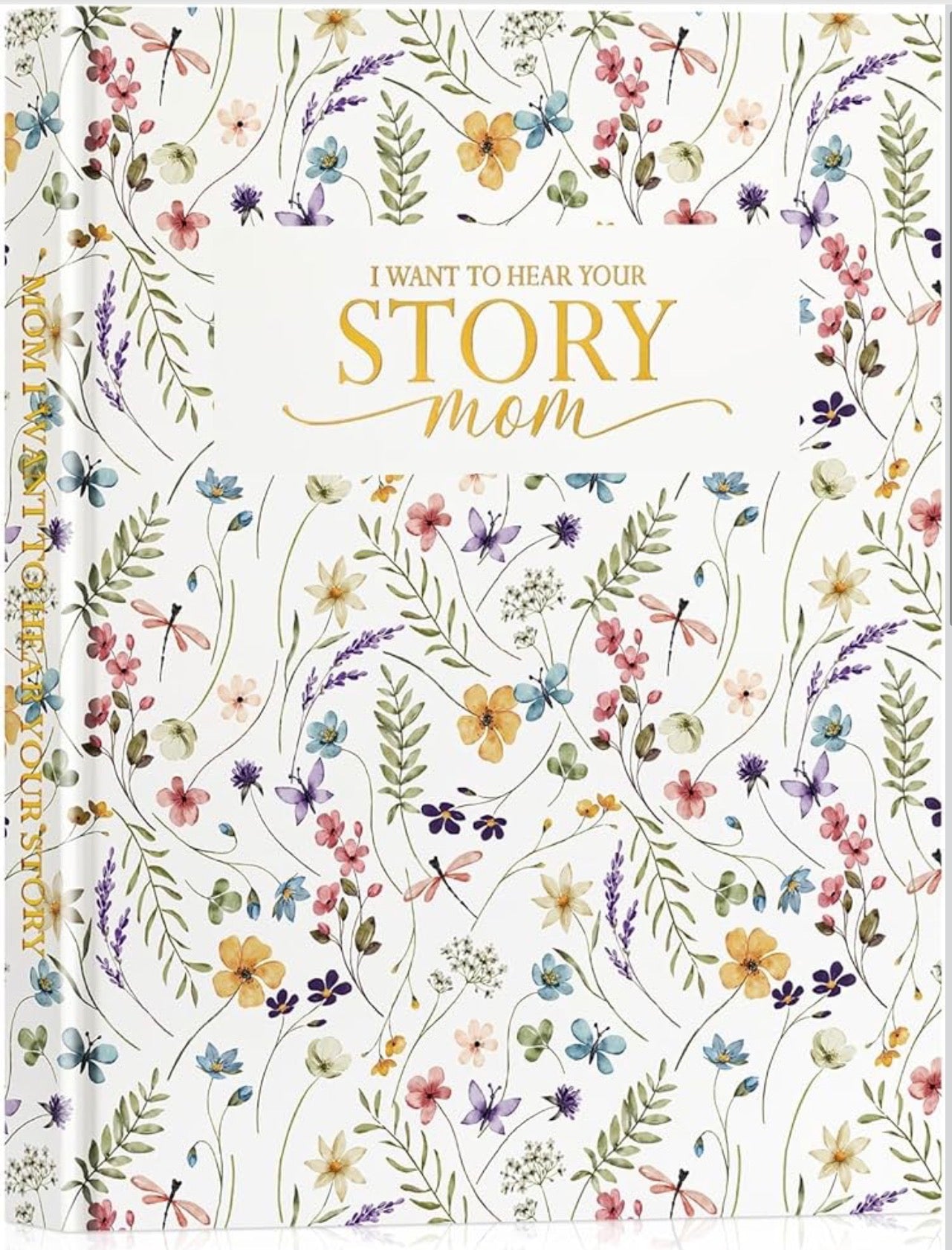Mom Life Story Book Journal with 270+ Prompts, Leather Hardcover