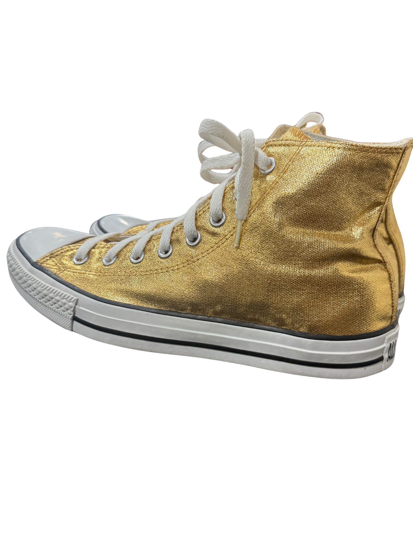 Metallic Gold Converse All Star Sneakers