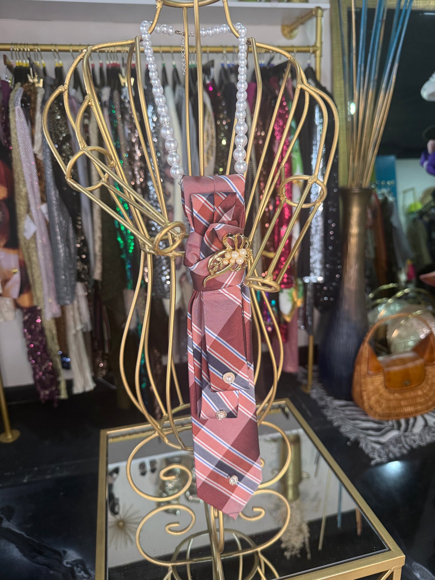 Fall Custom Tie Necklace