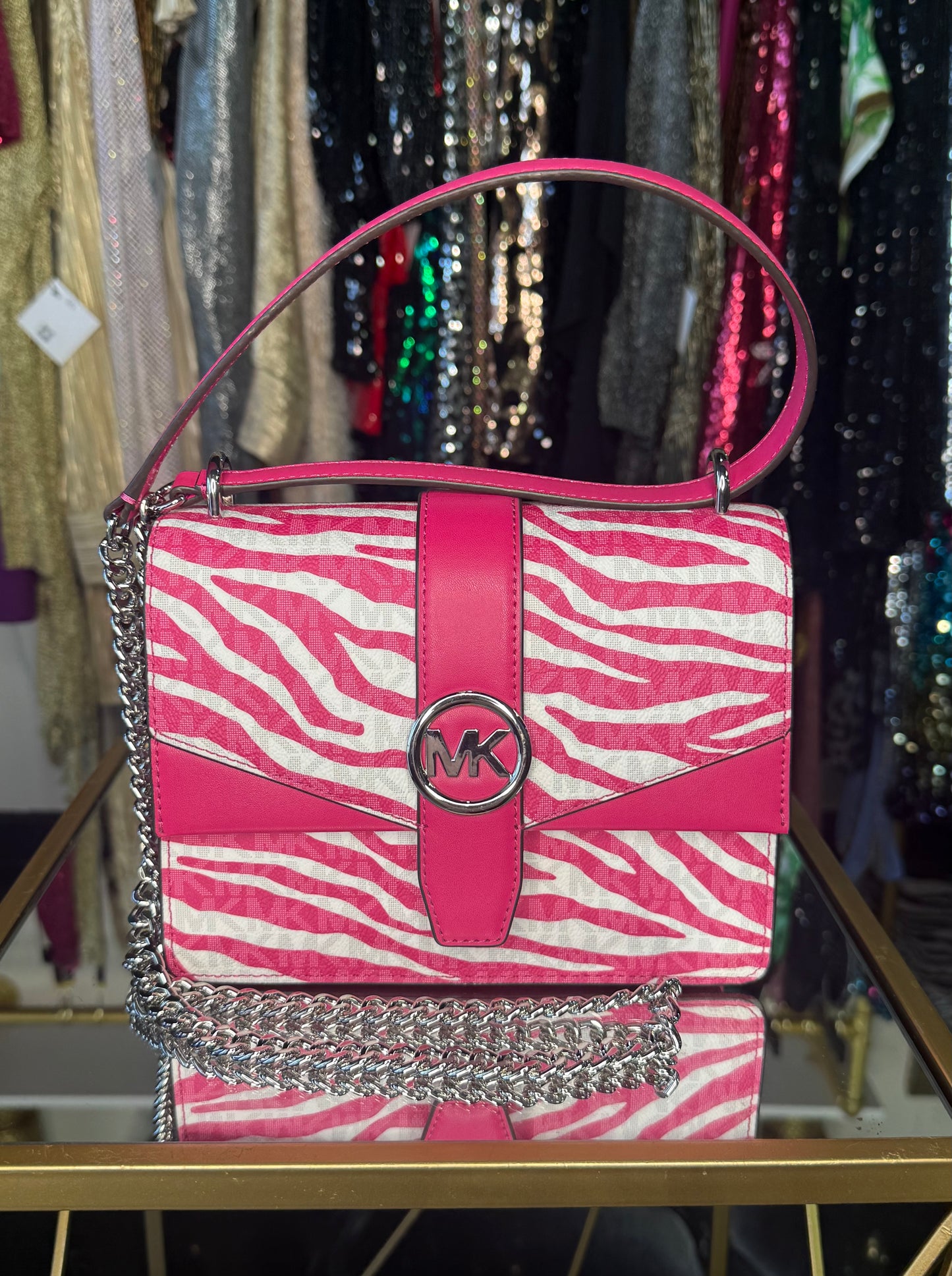 Greenwich Zebra Print Handbag