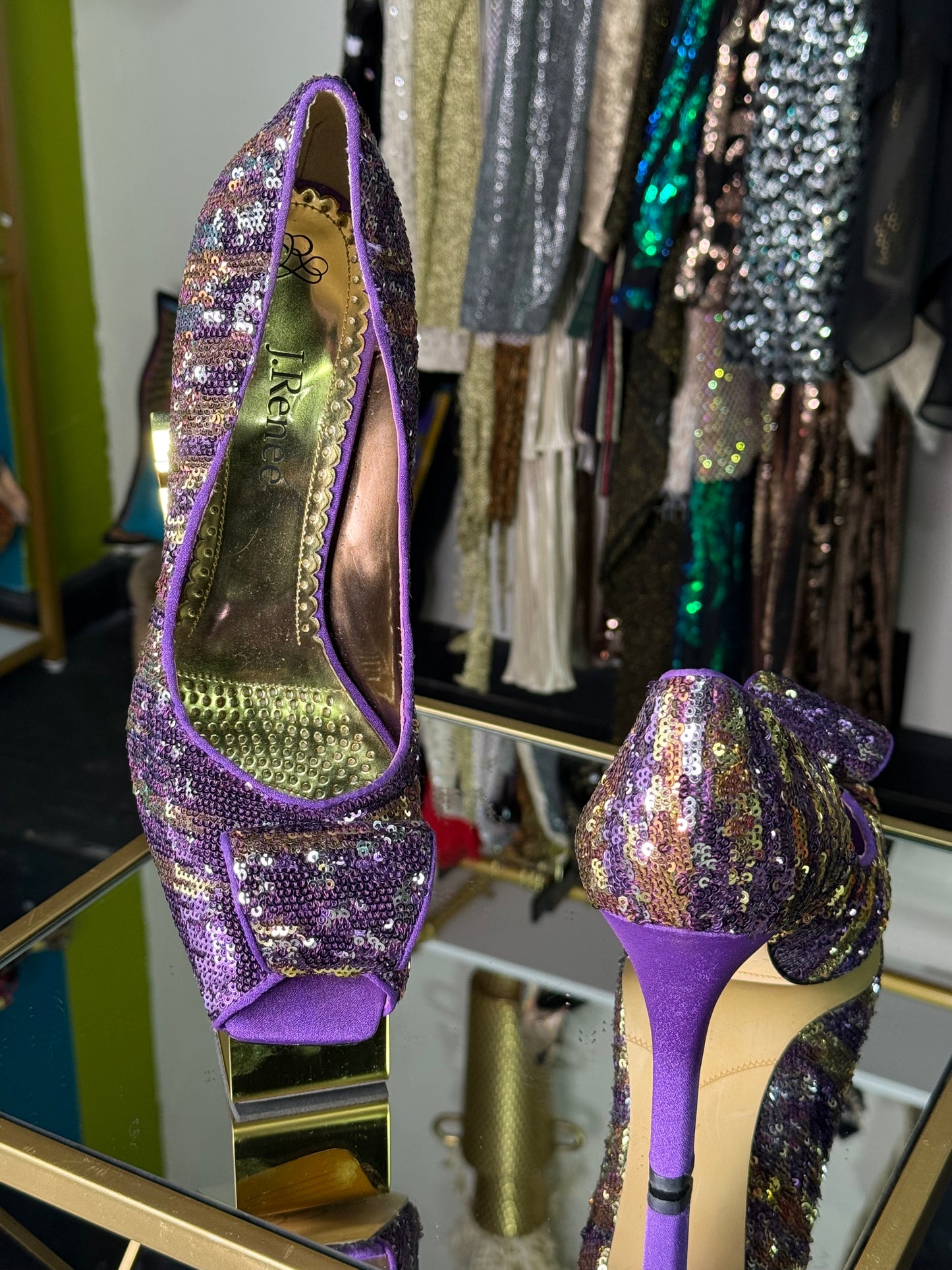 J.Reneé Sequin Heels