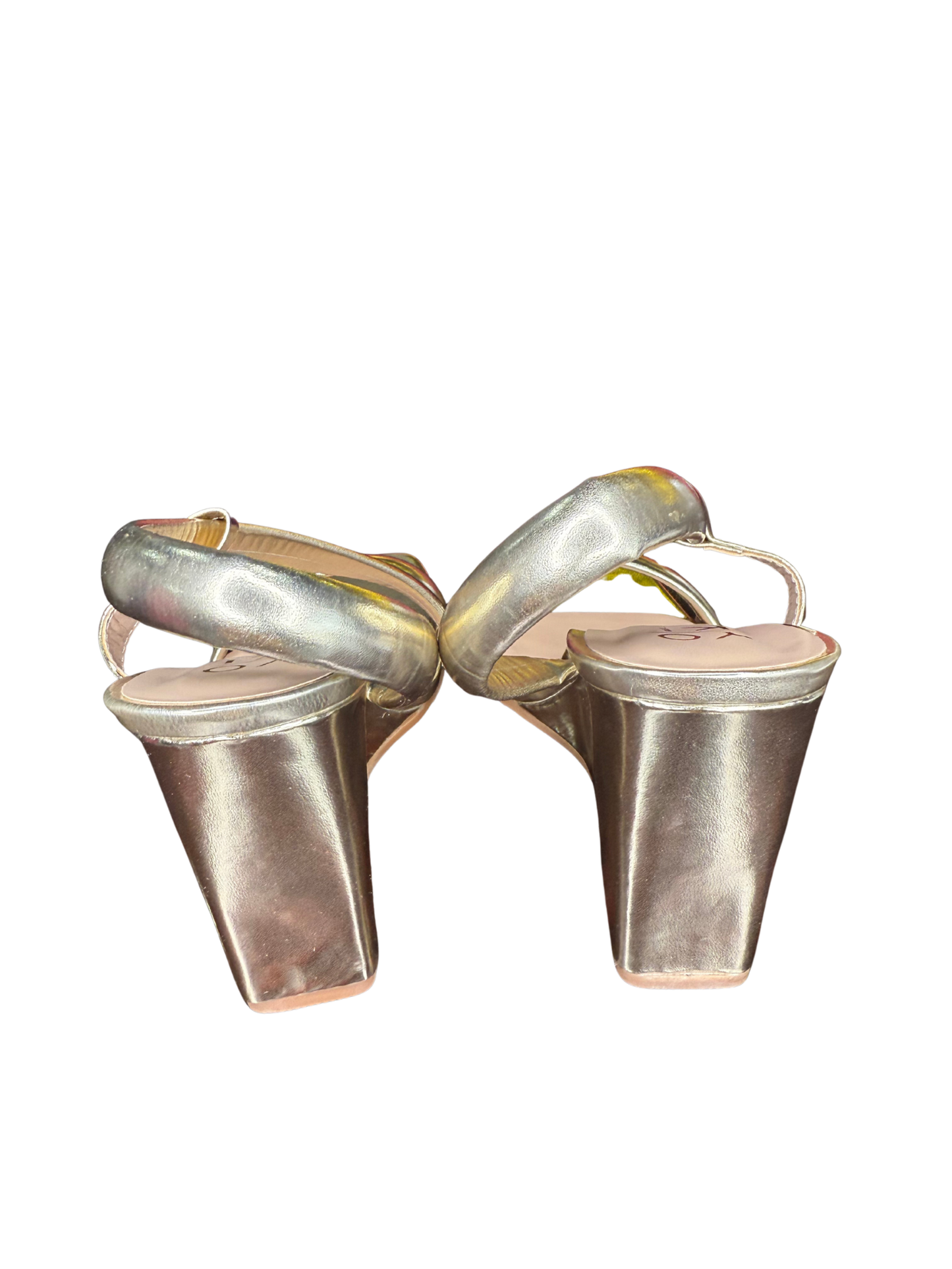 Gold Metallic Wedge Heels