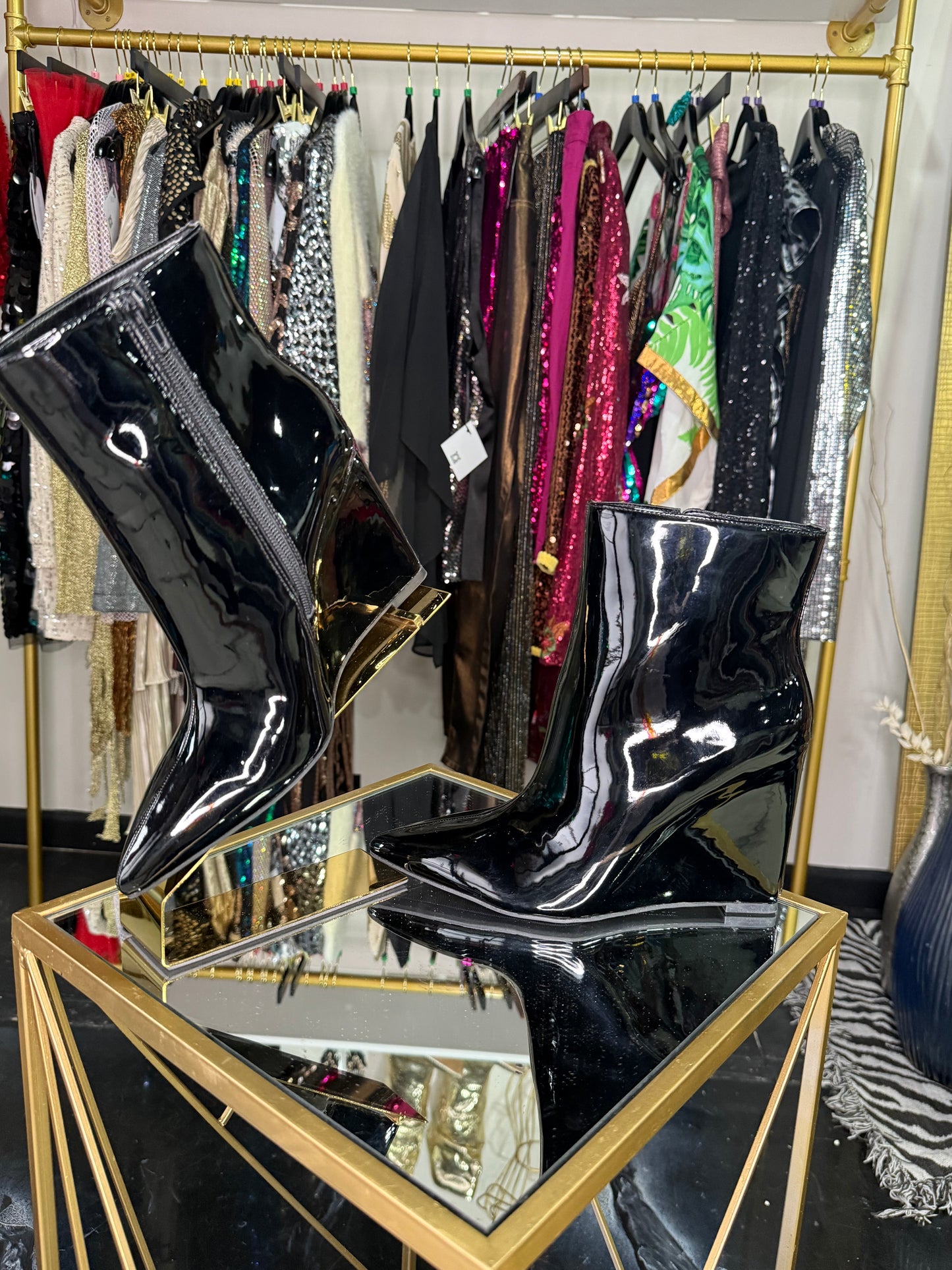 I.N.C. Patent Leather Booties