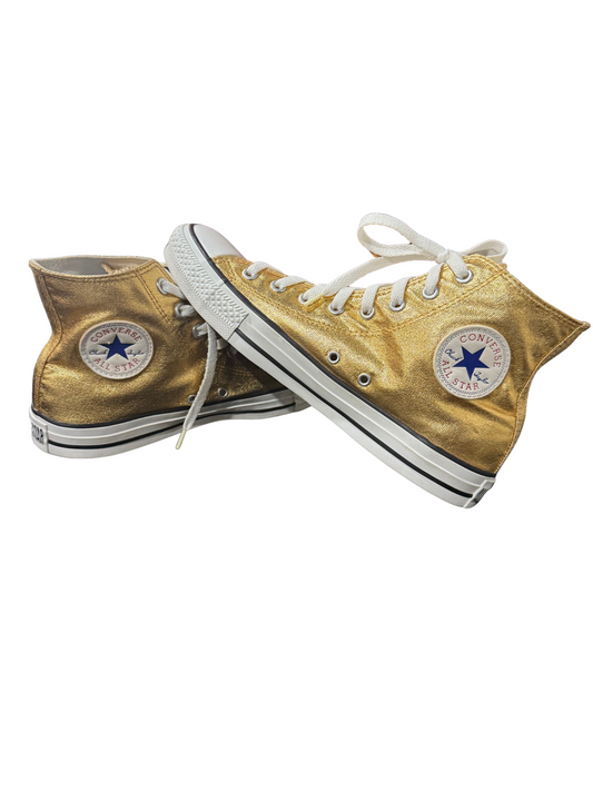 Metallic Gold Converse All Star Sneakers