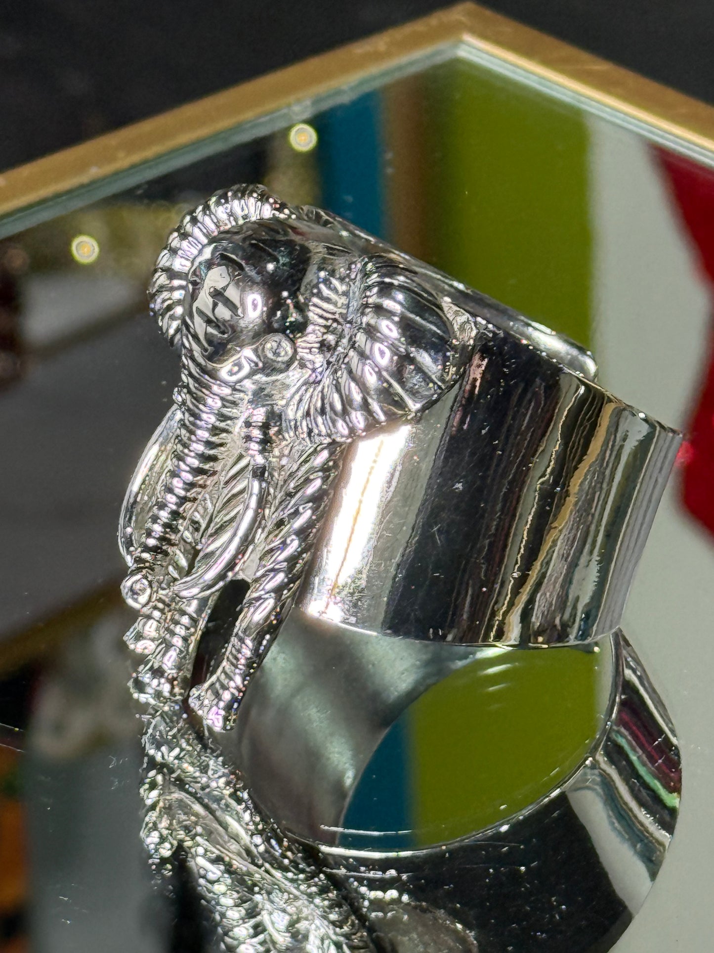 Elephant Open Cuff Bracelet