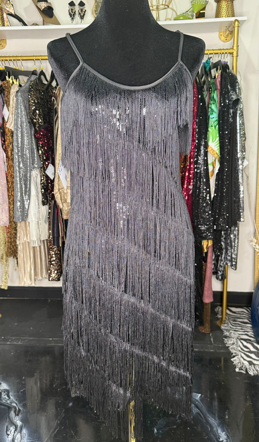 Gatsby Sequin Fringe Dress