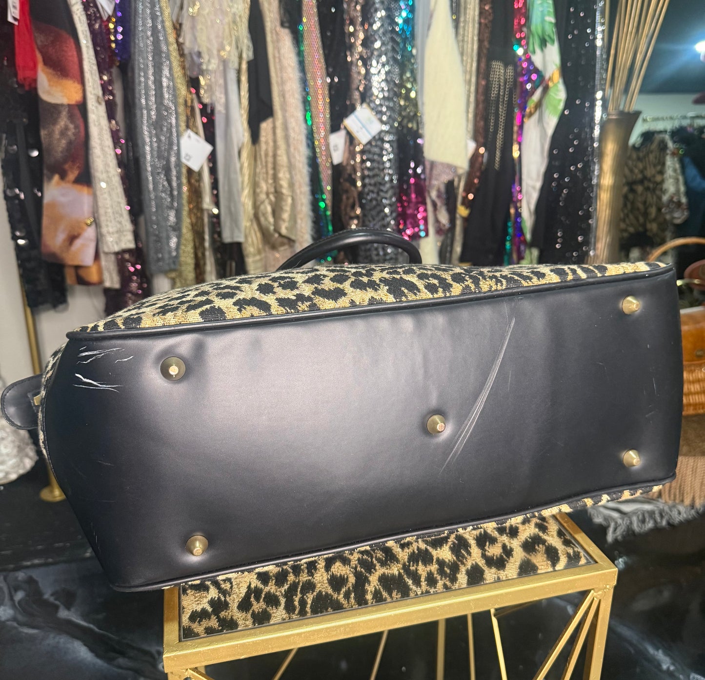 VTG Bueno Leopard Travel Bag