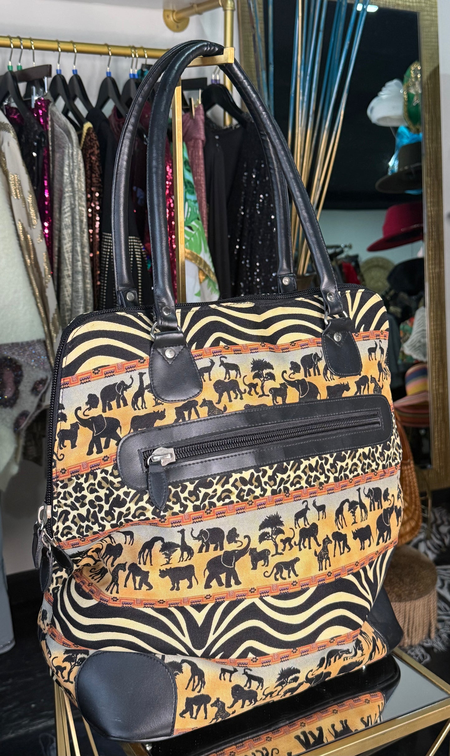 Large VTG Safari Bag