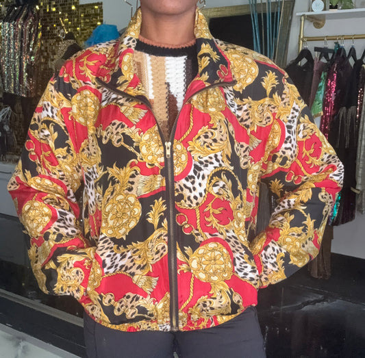 VTG Printed Bomber