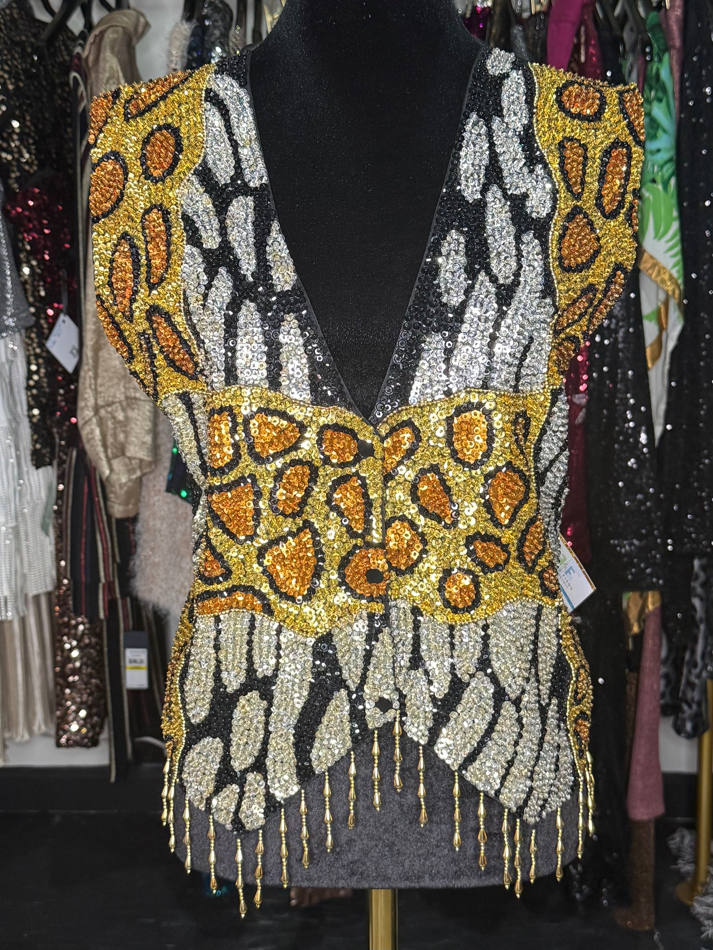 🔥VTG Blazin Animal Print Vest