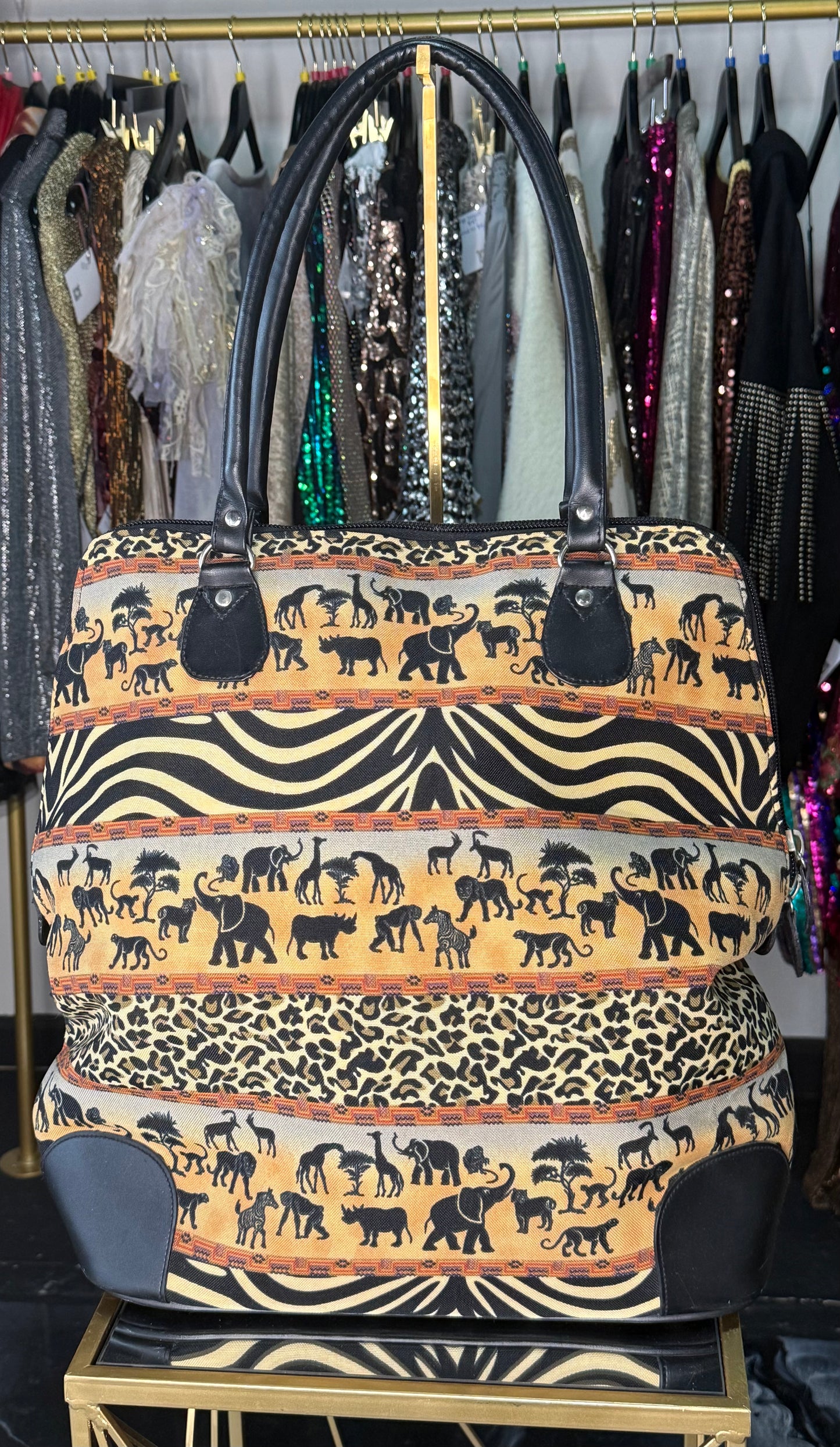Large VTG Safari Bag