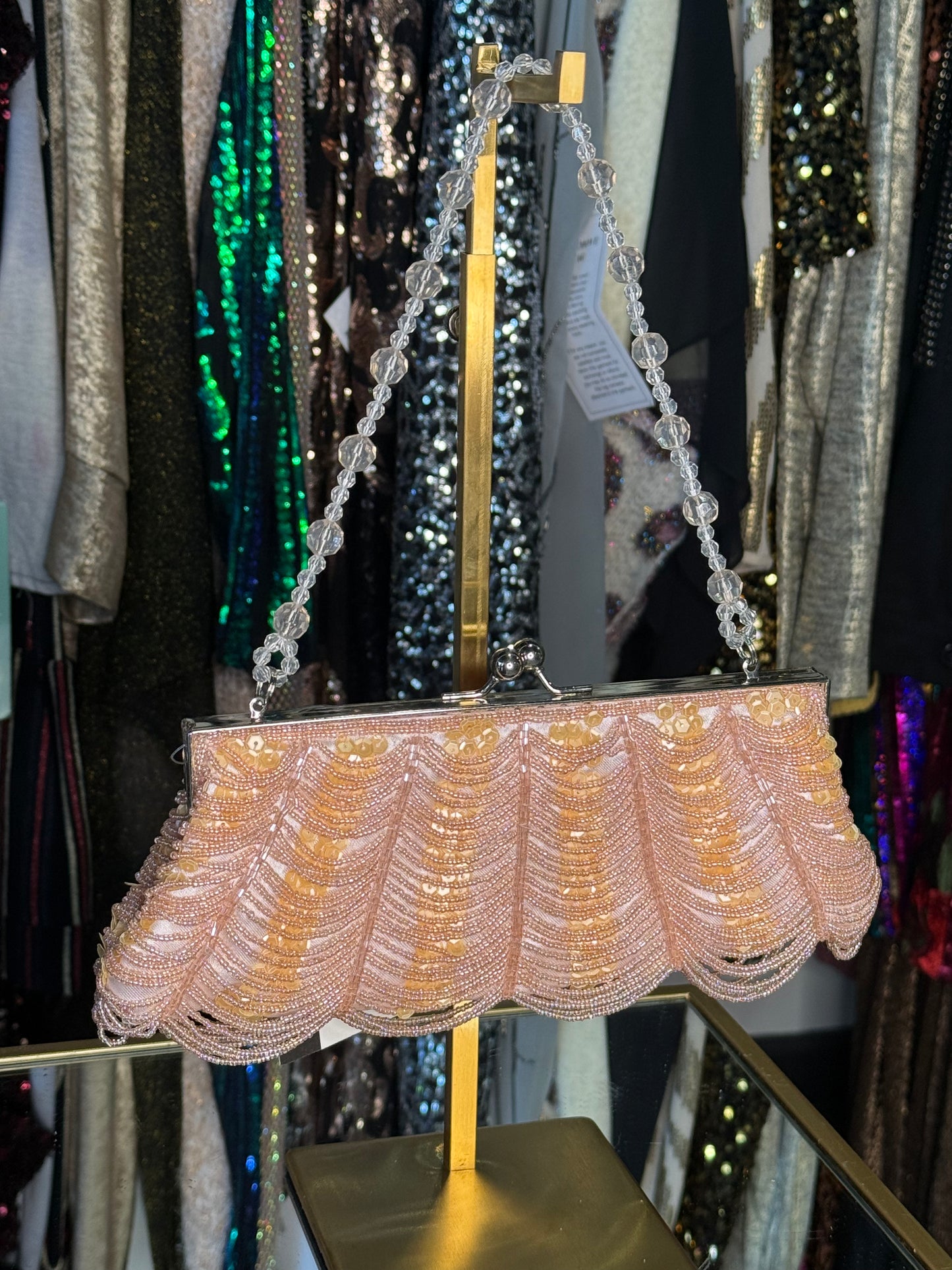 🔥Dead Stock Sequin Beaded Evening Handbag