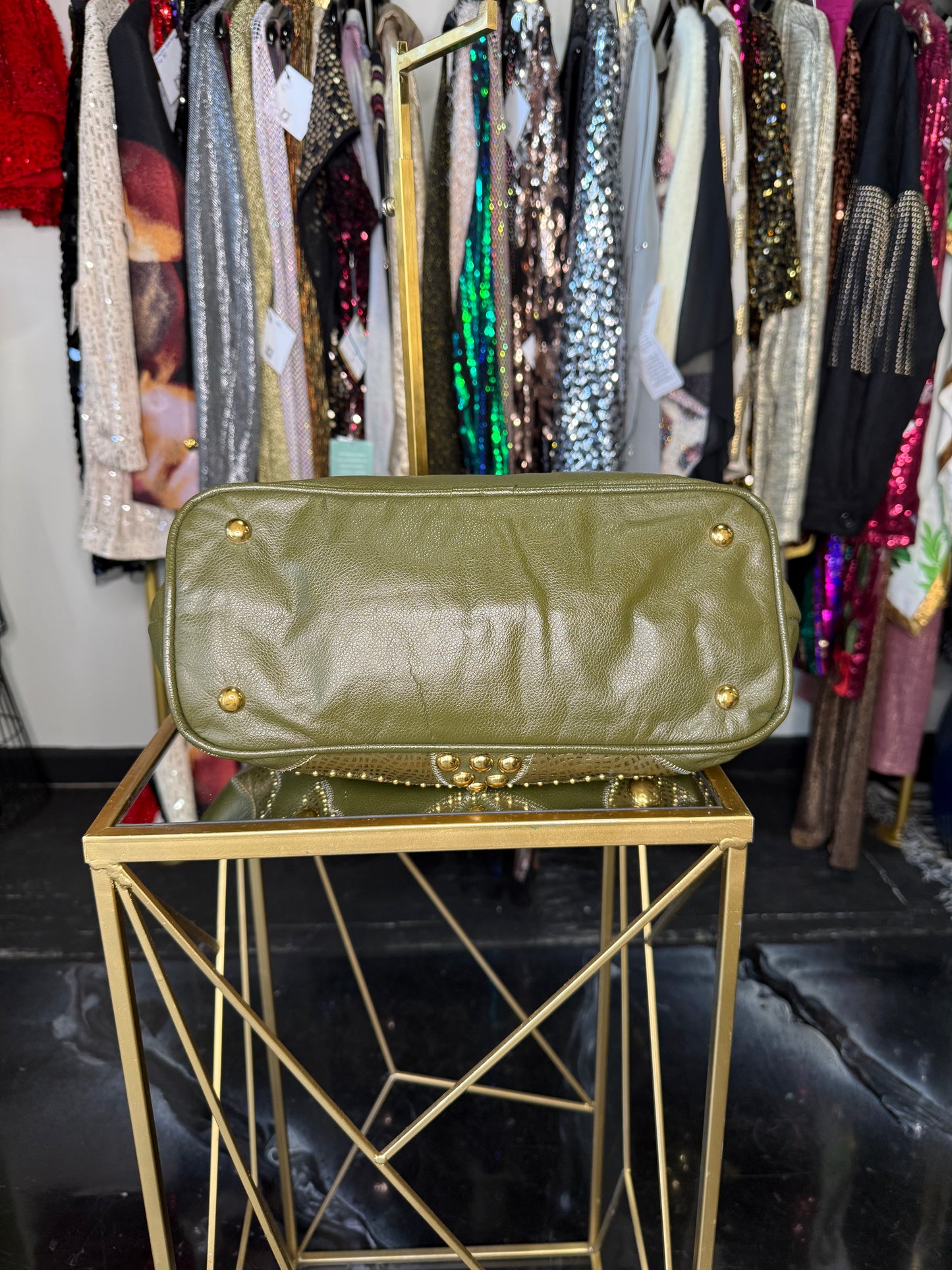 VTG Olive Green Crossbody Bag