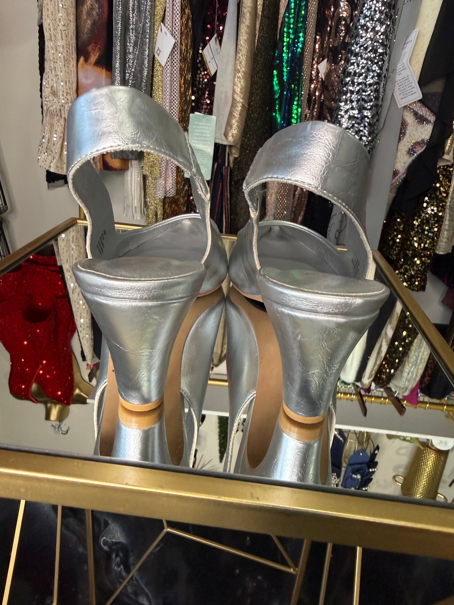 Silver Matisse Sling Back Heel