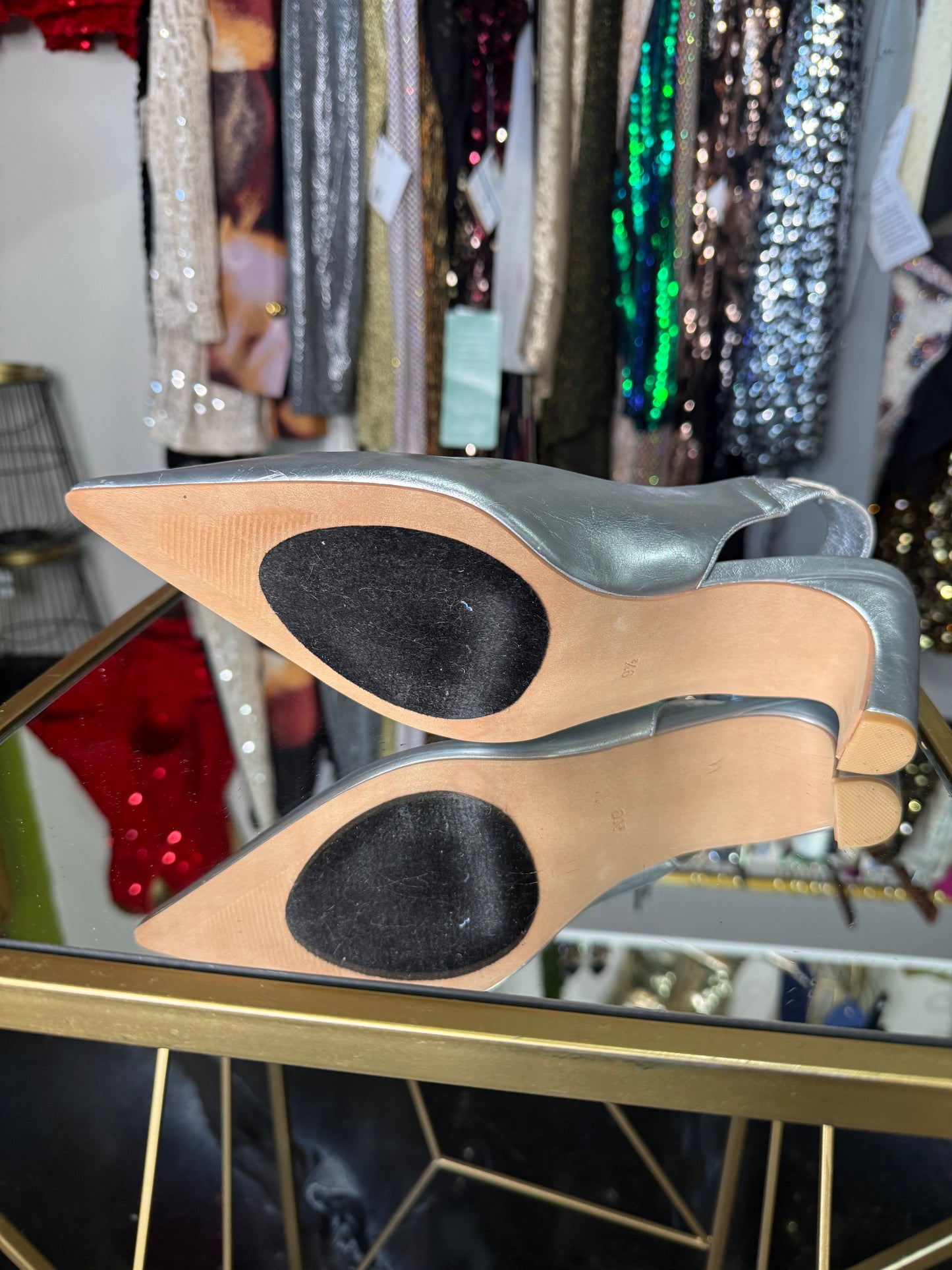 Silver Matisse Sling Back Heel