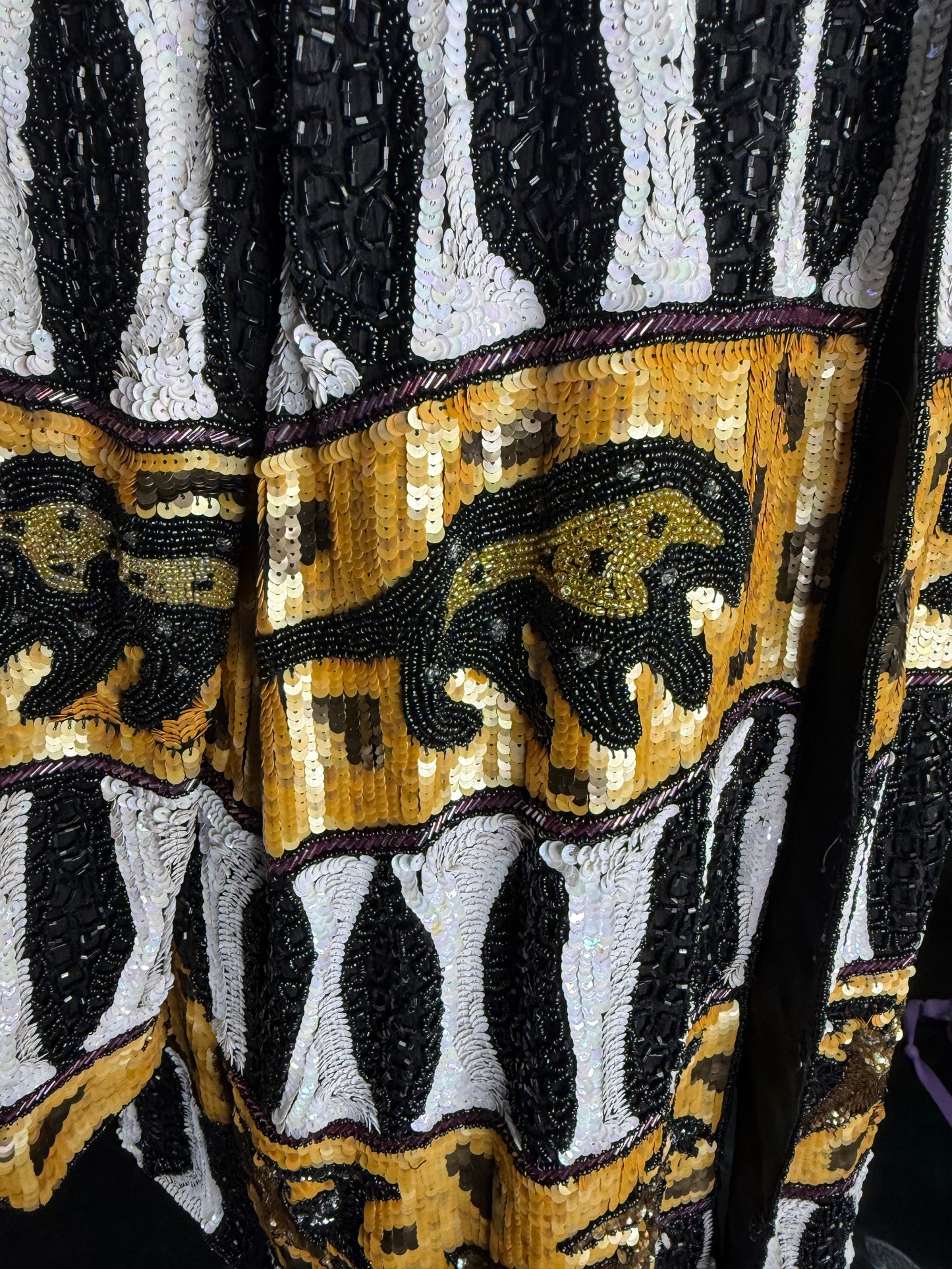 🔥VTG Safari Sequin Beaded Jacket