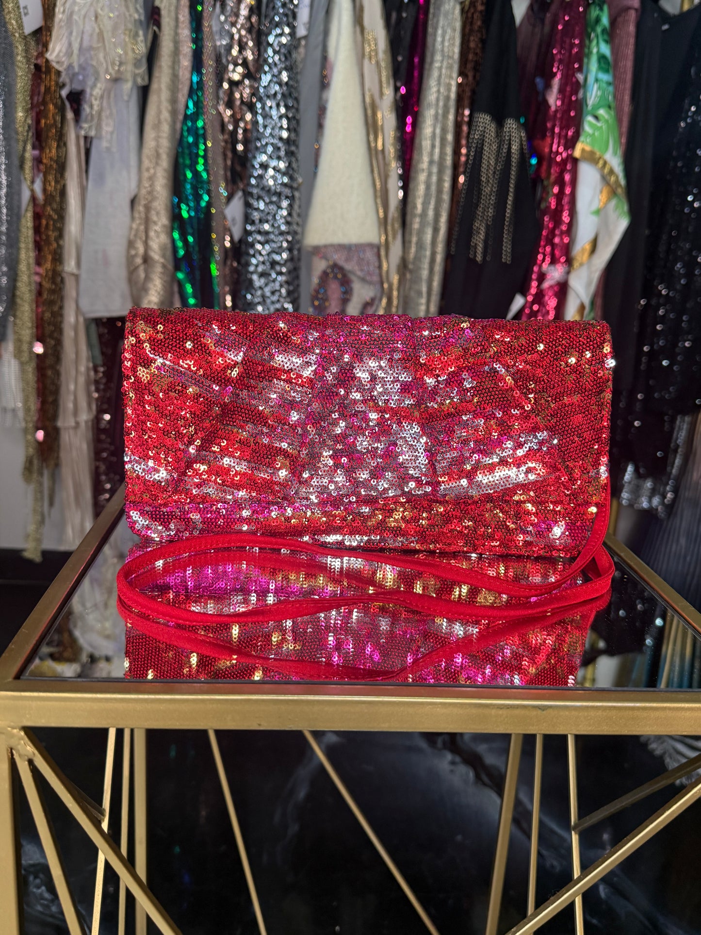 J.Reneè Sequin Crossbody Handbag