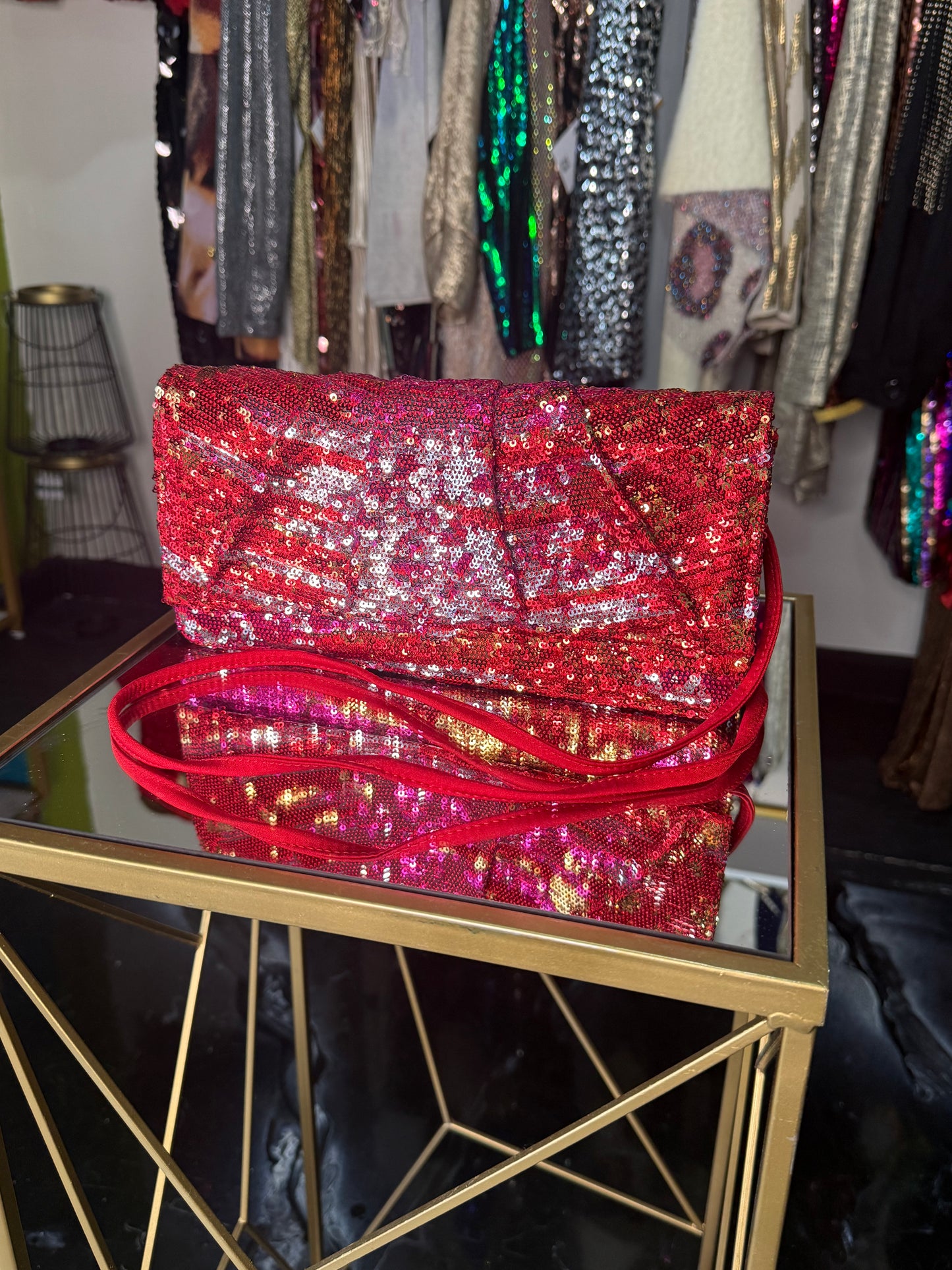 J.Reneè Sequin Crossbody Handbag