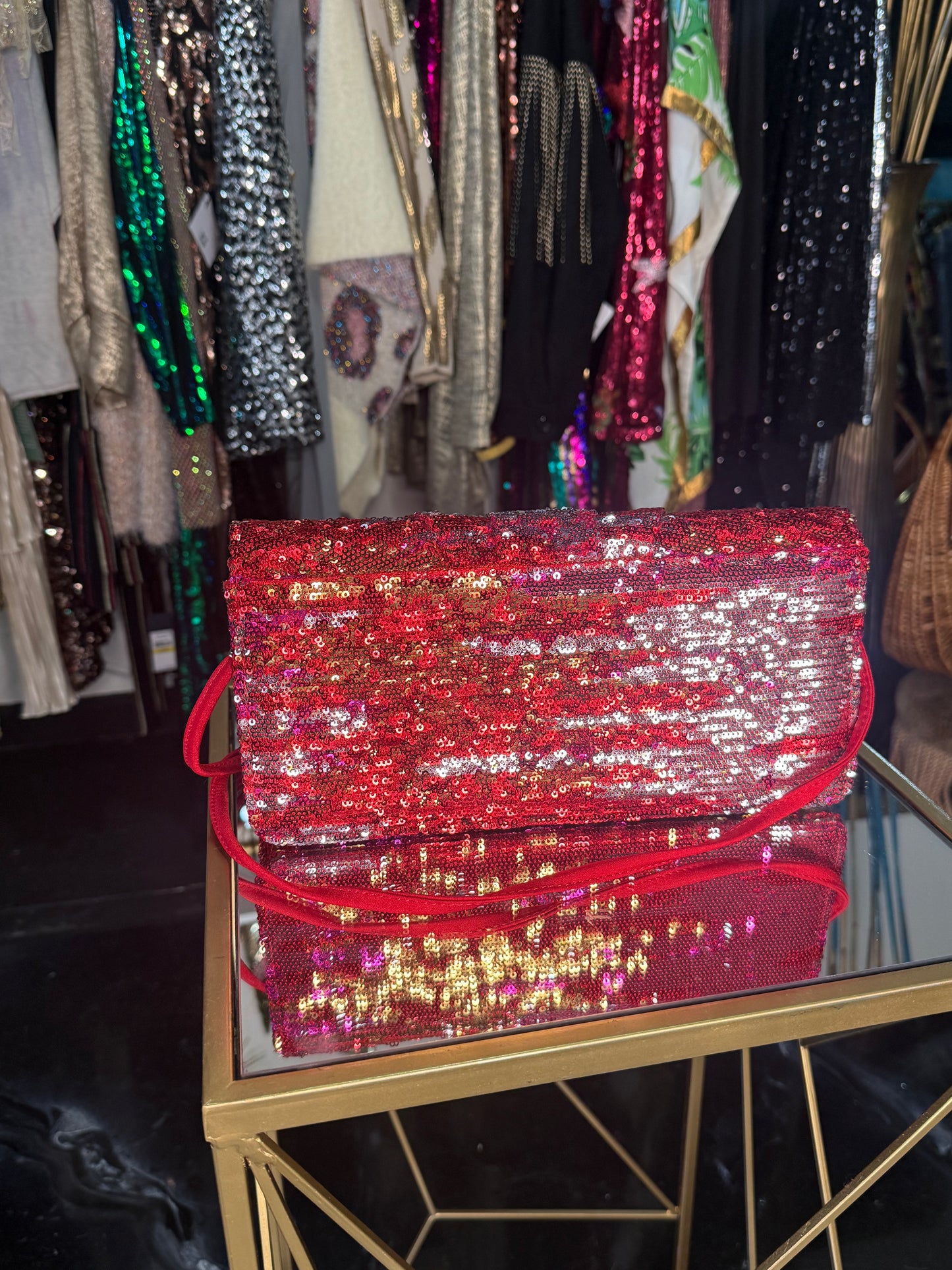 J.Reneè Sequin Crossbody Handbag