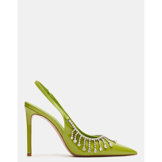Mean Green Rhinestone Heels