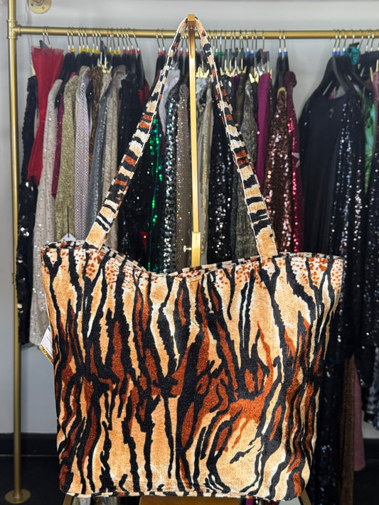 Tiger Print Tote Bag